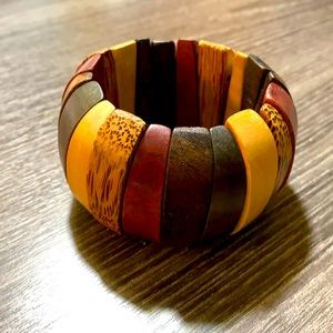 Wood bracelet.